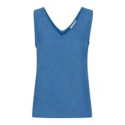 Ermeløs Denim Tank Top Bluse