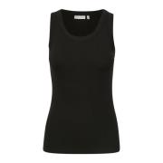 Sort tettsittende tanktop