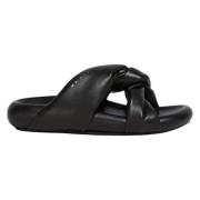 Vridd skinn boble sandal