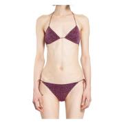 Lurex Halterneck Bikini Set