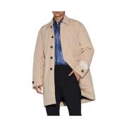 Polstret trenchcoat i stretchet bomull