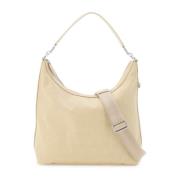 Cubic Jacquard Nylon Hobo Veske