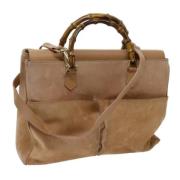 Pre-owned Suede handbags