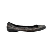 Pre-owned Leather flats