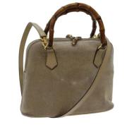 Pre-owned Suede handbags