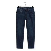 Slim Fit Mørkeblå Jeans