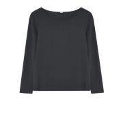 Slim T-Shirt Top Svart