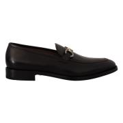 Luksus Skinn Loafers Gancio Bit Stil