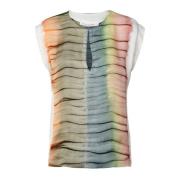 Tie-Dye Rosalyn Top Hvit