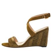 Pre-owned Raffia sandals