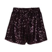 Lurex Detaljer Elastisk Midje Shorts