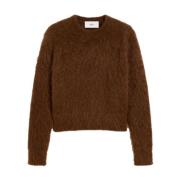 Ochre Brown Wool Blend Sweater