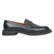 Kvinner Svarte Skinnloafers Er00115646