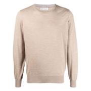 Luksus Ull Kasjmir Crew-Neck Genser