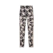 Sorte Joggers med Palm Tree Print