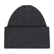 Kasjmir Ribbestrikket Beanie Lue