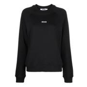 Svart Logo Print Sweatshirt