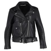 Pre-owned Leather outerwear