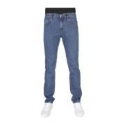 Knappelukking Bomull Jeans 5 Lommer