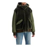 Shearling Innsats Bomberjakke