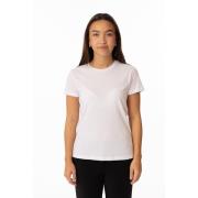 Hvit Basic Tee - Rund Hals