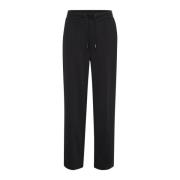 Straight Pants Svart Dyp