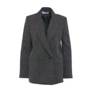 Svart Blazer Aw24 Dameklær