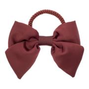 Satin BOW Hair TIE Maroon