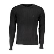 Brodert Crew Neck Sweater i Nylon