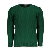 Grønn Twisted Crew Neck Sweater