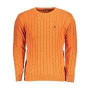 Twisted Logo Sweater Oransje Broderi