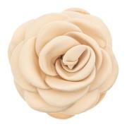 Satin Rose Hair Claw Champagne