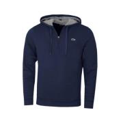 Blå Genser Halv-Zip Pullover Menn