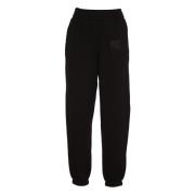 Svart Klassisk Sweatpant Puff Paint Logo