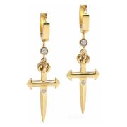 Skyfall Small Sword Earrings in Gold