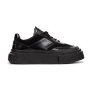 Svart Patent Skinn Sneakers