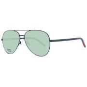 Svart Unisex Aviator Solbriller