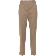 Brun Ullblanding Slim Fit Bukser