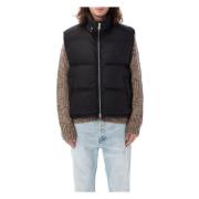 Svart Puffer Vest Yttertøy Aw24