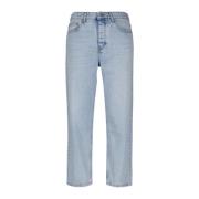 Tapered Fit Blå Gulrot Jeans