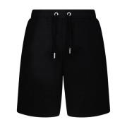 Monogram Mønster Shorts, Svart, Knelengde