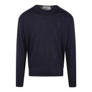 Hjerte Crew Neck Ullgenser