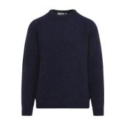 Flekket Air Force Blue Sweater