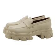 Cream Leather Loafers Trailblazer Style