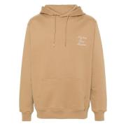 Calligraphy Ice Brown Hoodie Sweaters