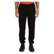 Sporty bomulls sweatpants med preget logo