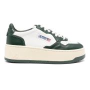 Medalist Platform Bicolor Skinn Sneakers