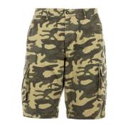 Cargo Bermuda Shorts Camo Print