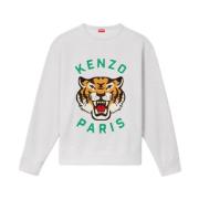 Lucky Tiger Brodert Sweatshirt