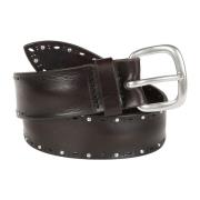 Studded Soft Bull Leather Belt